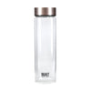 BUILT Tiempo 450ml Insulated Water Bottle, Borosilicate Glass / Stainless Steel - Rose Gold image 1