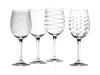 Mikasa Cheers Set Of 4 White Wine Glasses image 1