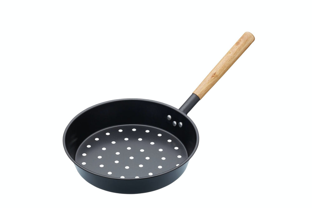 KitchenCraft Carbon Steel Chestnut / BBQ Pan image 1