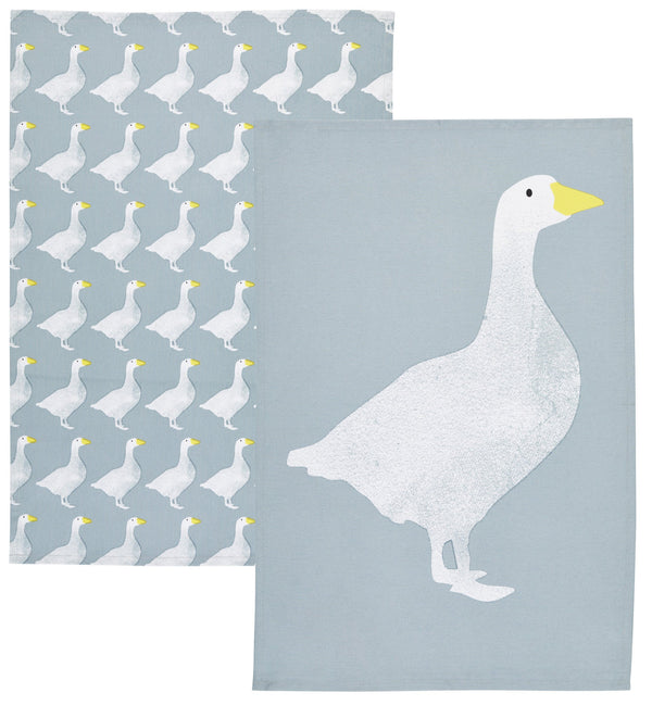 KitchenCraft Set of 2 Goose Tea Towels image 2