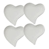 Set of 4 Maxwell & Williams White Basics Heart 17cm Plates image 1
