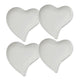 Set of 4 Maxwell & Williams White Basics Heart 17cm Plates