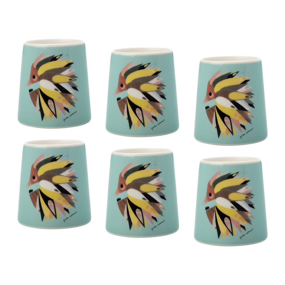 Set of 6 Maxwell & Williams Pete Cromer Echidna Egg Cups image 1