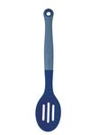 Colourworks Brights Navy Silicone-Headed Slotted Spoon image 1