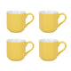 Set of 4 London Pottery Farmhouse® Mugs Yellow