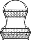 Mikasa Gourmet 2 Tier Flatback Basket Loop And Lattice Wire image 1