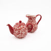 London Pottery Splash®  2 Cup Teapot and Small Jug Set - Red image 1