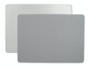 Creative Tops Naturals Premium Pack Of 4 Stitched Edge Faux Leather Placemats Metalic Silver image 1