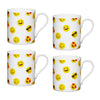 Set of 4 KitchenCraft Set of China Emojis Face Mini Mugs image 1