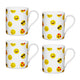 Set of 4 KitchenCraft Set of China Emojis Face Mini Mugs