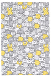 KitchenCraft Set of 2 Yellow Sheep Tea Towels image 1