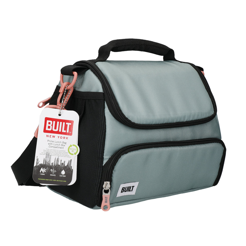 BUILT Prime 6-Litre Insulated Lunch Bag with Compartments, Showerproof Polyester - 'Belle Vie'