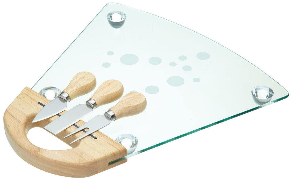 MasterClass Glass Cheese Serving Set image 1