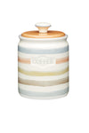 Classic Collection Striped Ceramic Coffee Storage Jar image 1