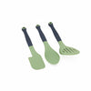 Colourworks Classics Set with Slotted Food Turner, Kitchen Spoon and Spatula - Green image 1