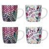KitchenCraft Exotic Floral Mugs - Set of 4 image 1