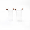 2pc Dual Oil & Vinegar Glass Cruet Bottle Set image 1