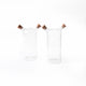 2pc Dual Oil & Vinegar Glass Cruet Bottle Set