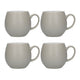 Set of 4 London Pottery Pebble® Mugs Matte Putty
