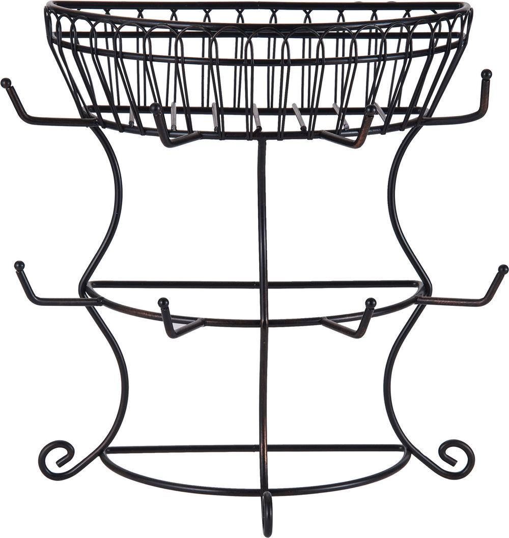 Mikasa Gourmet French Countryside Mug Tree With Basket image 1