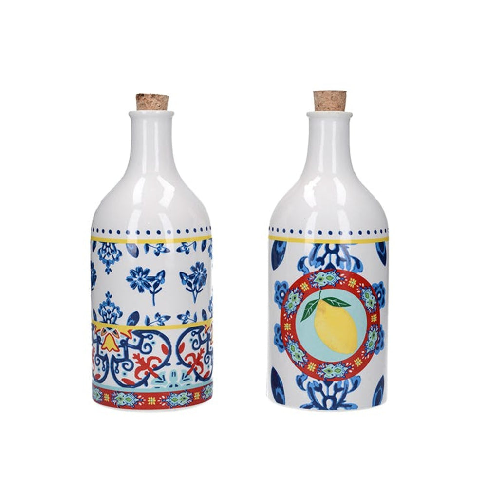 KitchenCraft World of Flavours 500ml Ceramic Oil and Vinegar Bottle Set image 1