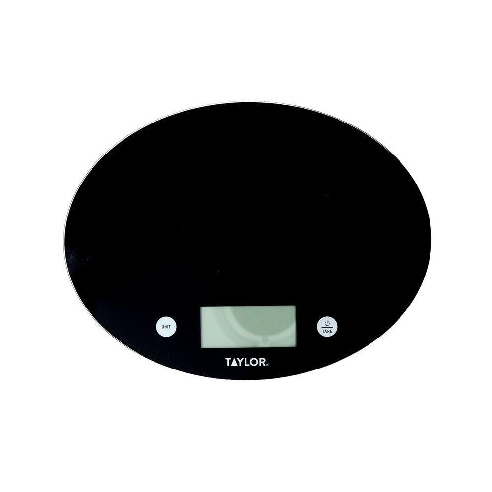 Taylor Slimline Digital Dual Kitchen Scale, 5kg / 5000ml, Black Glass image 1