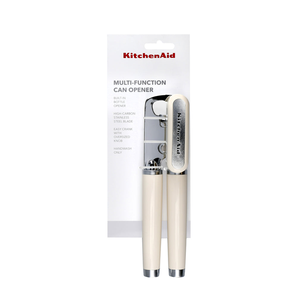 KitchenAid Stainless Steel Tin Opener – Almond Cream image 1