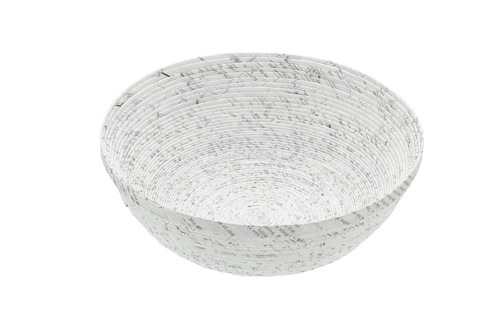 Natural Elements 30cm Reusable Fruit Bowl, Biodegradable Recycled Paper image 1