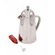2pc Cafetière Set with Stainless Steel Havana 8-Cup Double Walled Cafetière and Red Battery Milk Frother