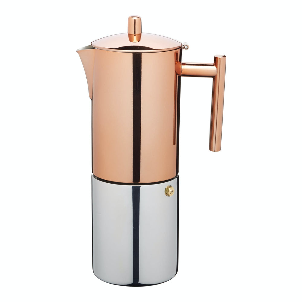 La Cafetière 10-cup (600ml) Copper Espresso Coffee Maker - Stainless Steel, Gift Boxed image 1