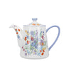London Pottery Viscri Meadow 4 Cup Floral Teapot - Ceramic, Almond Ivory / Cornflower Blue, 900 ml image 1