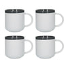 Set of 4 La Cafetiere Barcelona Cool Grey 450ml Latte Mugs image 1