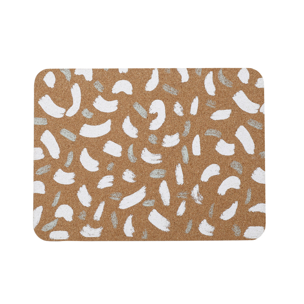 Creative Tops Printed Cork Placemats, Set of 4, Terrazzo Design, 29 x 21.5 cm image 1