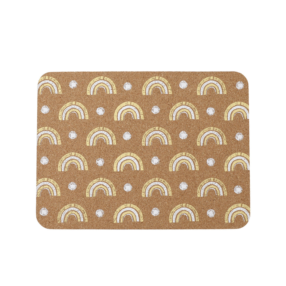 Creative Tops Printed Cork Placemats, Set of 4, Rainbow Design, 29 x 21.5 cm image 1