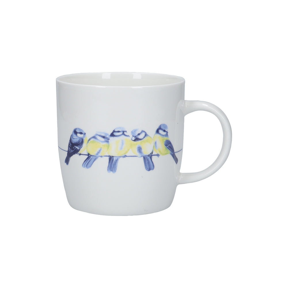 KitchenCraft China 425ml British Birds Line Shaped Mug image 1