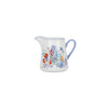 London Pottery Viscri Meadow Floral Milk Jug - Ceramic, Almond Ivory / Cornflower Blue, 250 ml image 1