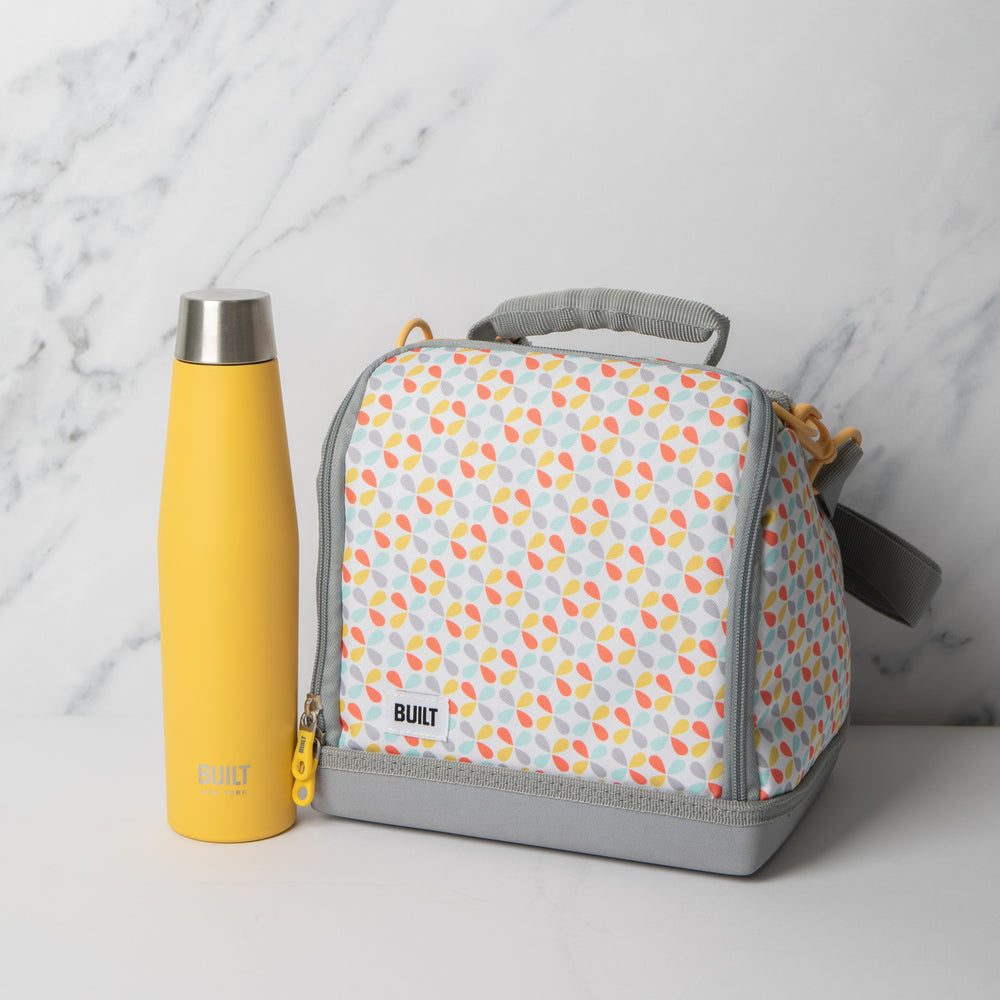 BUILT Stylist 8 L Lunch Bag and Perfect Seal 540ml Yellow Bottle Set image 1