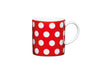 KitchenCraft 80ml Porcelain Red Polka Dot Espresso Cup image 1