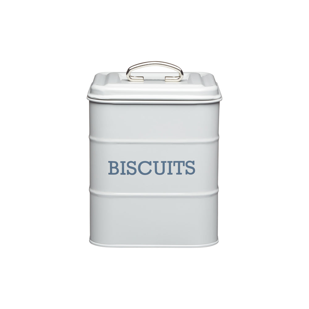 Living Nostalgia French Grey Biscuit Tin image 1