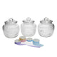 4pc Gift Set with Medium Glass Jars and Decorating Ribbon