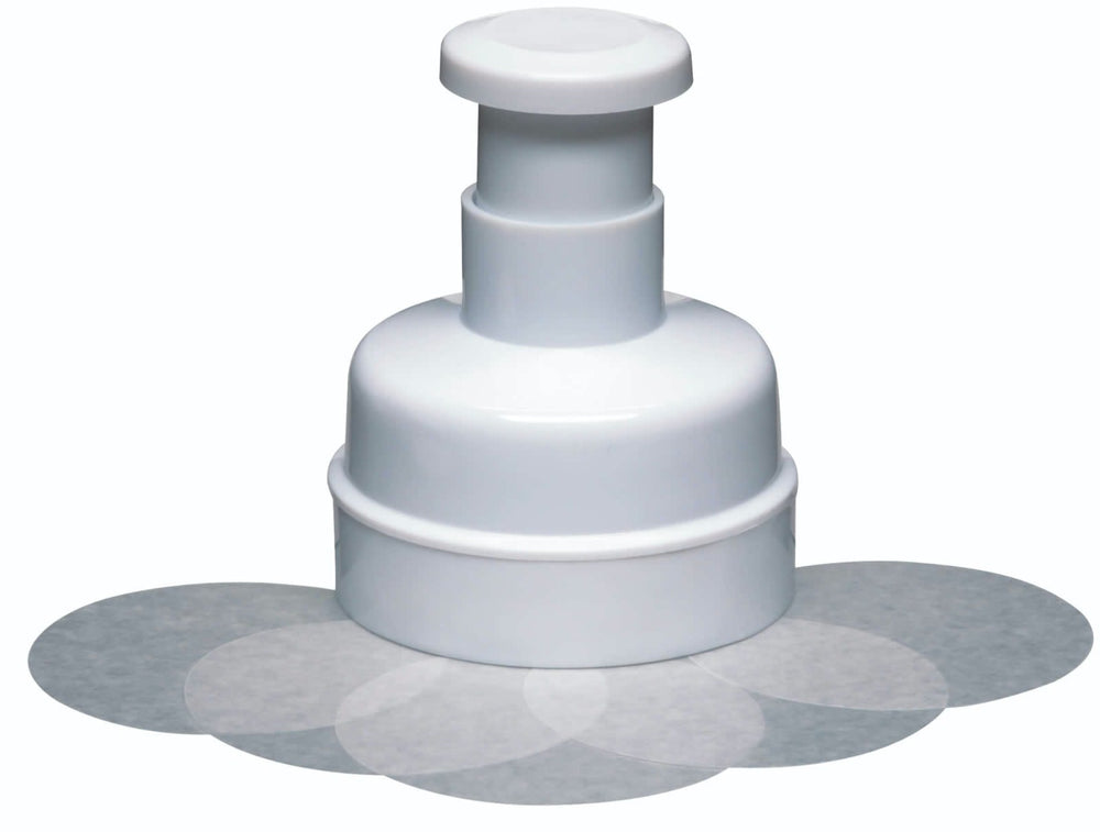 KitchenCraft Hamburger Maker With 100 Wax Discs image 1