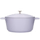 MasterClass Lavender Cast Aluminium Casserole Dish with Lid, 5L