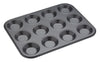MasterClass Crusty Bake Non-Stick 12 Hole Shallow Baking Pan image 1