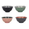 KitchenCraft Patterned Ceramic Cereal Bowls, Set of 4 - 'Designed For Life' Designs image 1