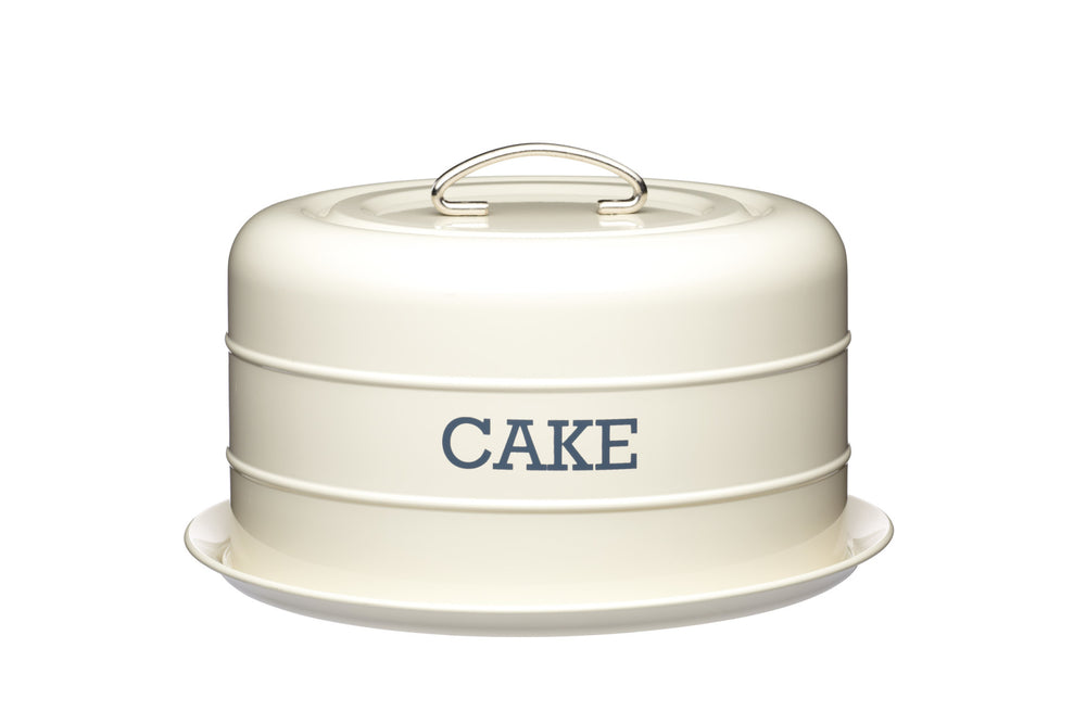 Living Nostalgia Antique Cream Domed Cake Tin image 1