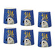 Set of 6 Maxwell & Williams Pete Cromer Cockatoo Egg Cups