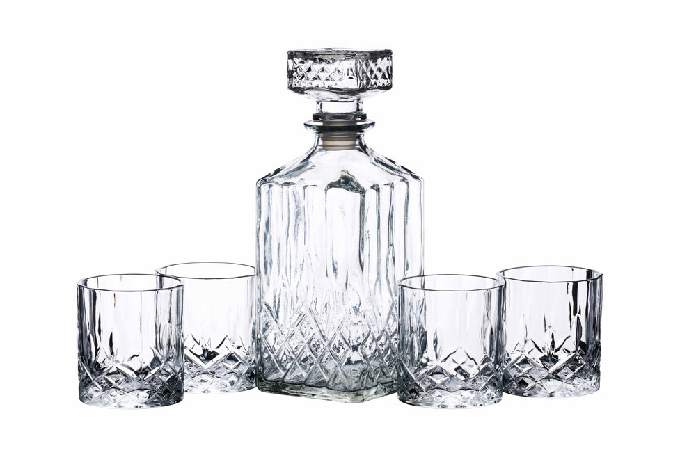 BarCraft Cut Glass Decanter Set image 1