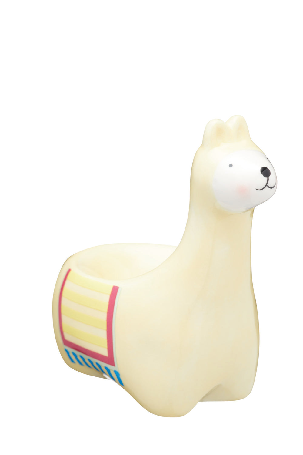 KitchenCraft Ceramic Llama-Shaped Novelty Egg Cup image 1