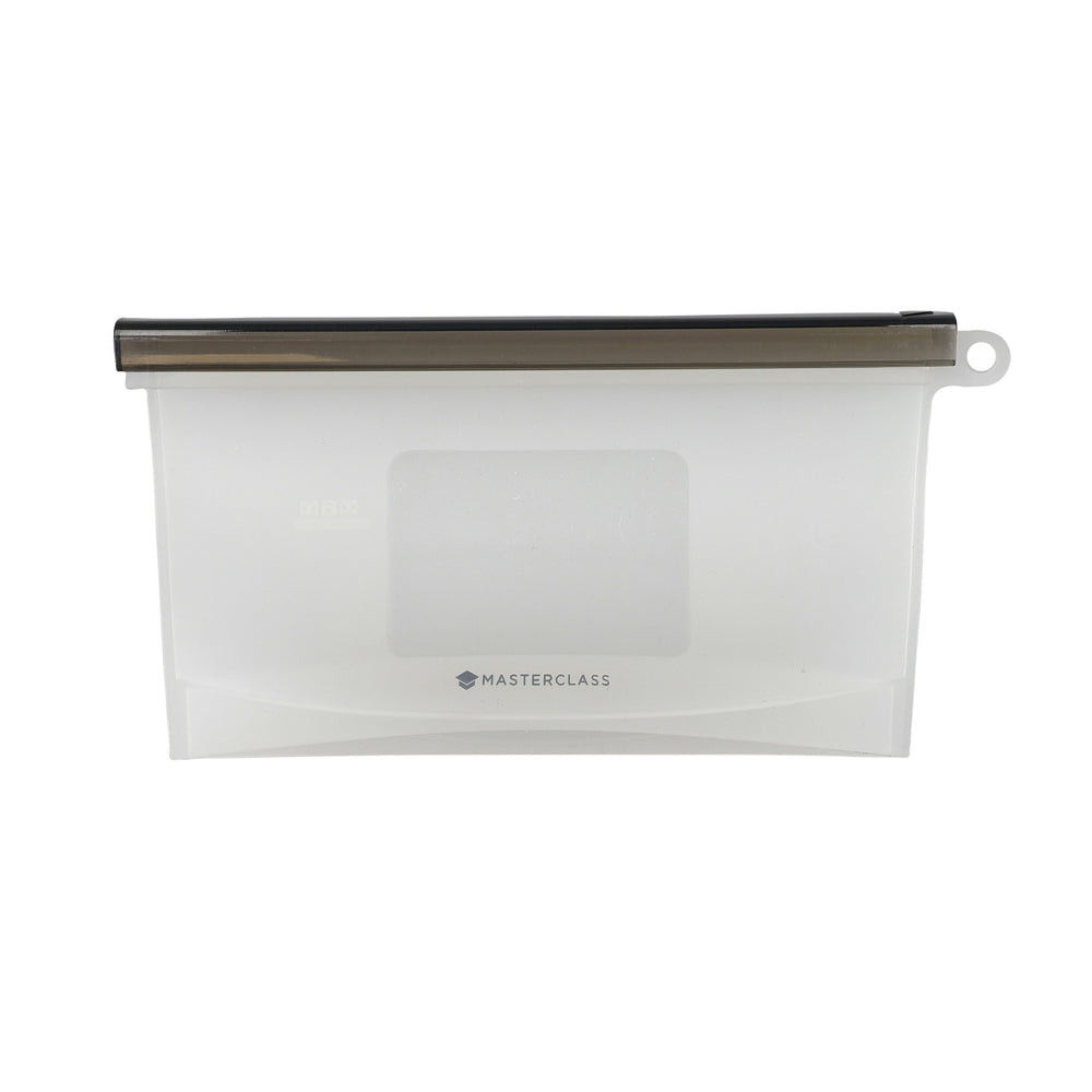 MasterClass 500ml Reusable Food Bag with Leakproof and Airtight Seal, BPA-Free Silicone image 1