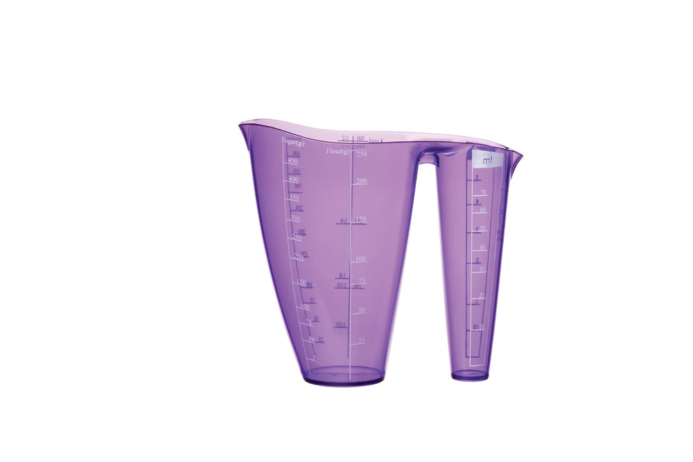 Colourworks Brights Purple Dual Measuring Jug image 1